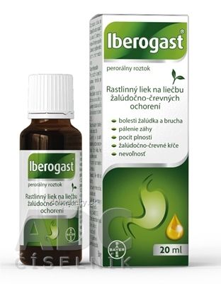 Iberogast sol por (fľ.skl.hnedá) 1x20 ml